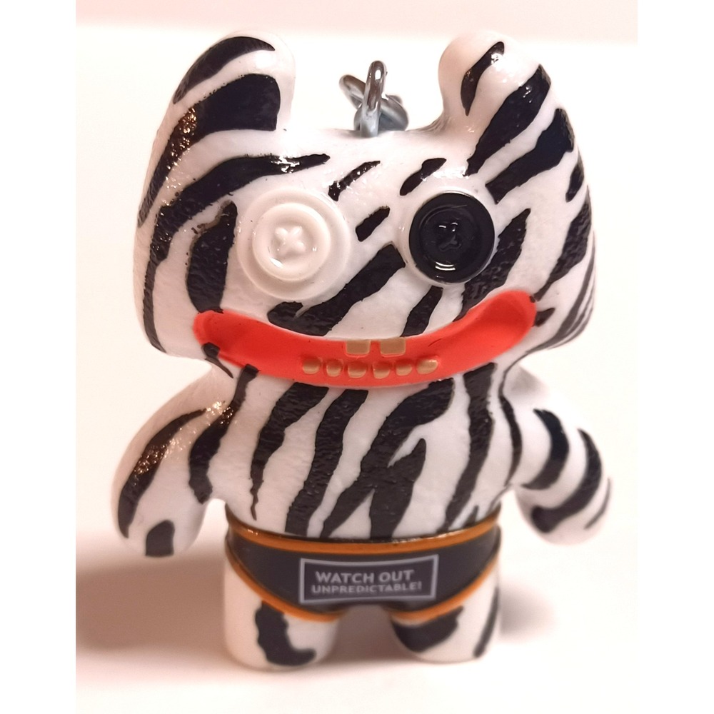 Fuggler Vinyl Keychain Series 2 Stinkface Zebra Stripe Budgie Figure